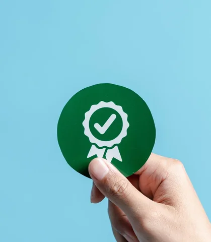 badge conformité vert