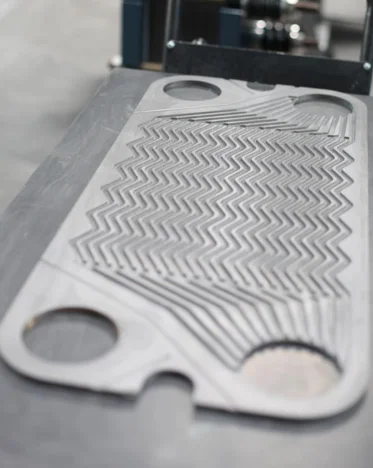 Modular design of graphite plate heat exchanger